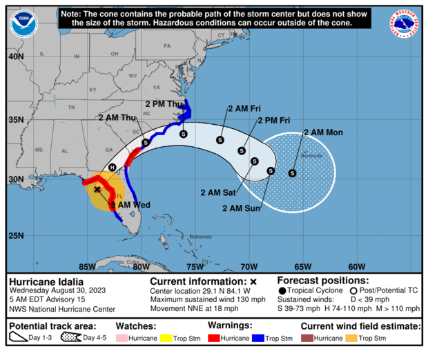 Hurricane Idalia makes landfall in Florida with Category 3 winds. Here ...