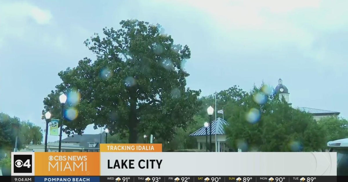 Winds from Hurricane Idalia picking up in Lake City - CBS Miami