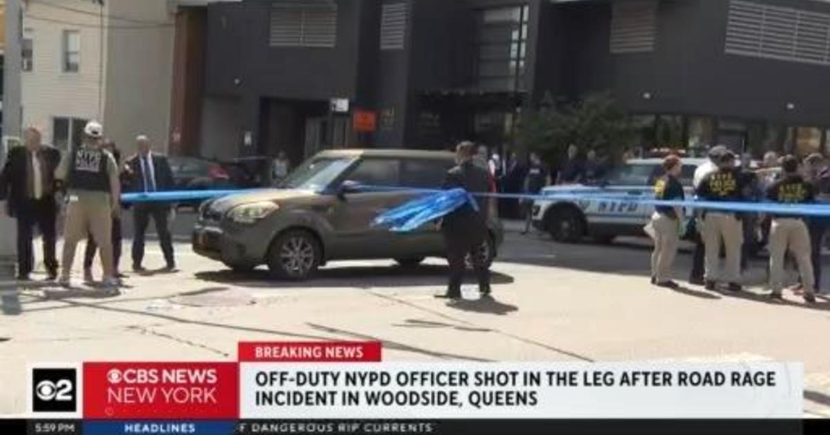 Off-duty NYPD Officer Shot In Leg In Queens - CBS New York