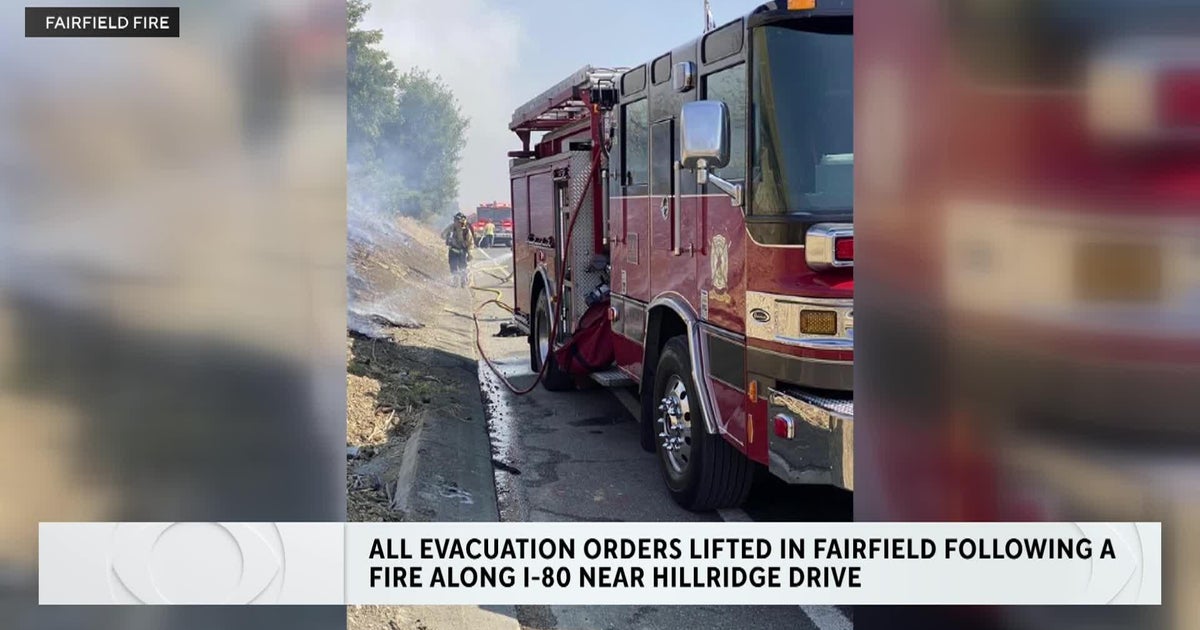 Evacuation order for wildfire along I-80 in Fairfield lifted