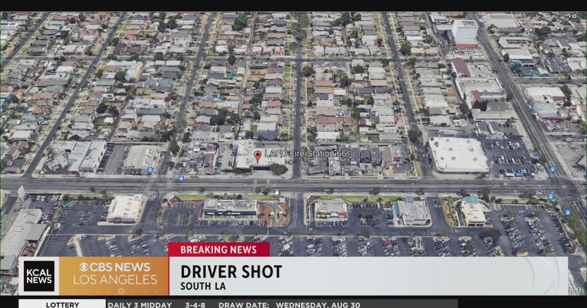 Man shot and wounded while driving through South Los Angeles - CBS Los ...