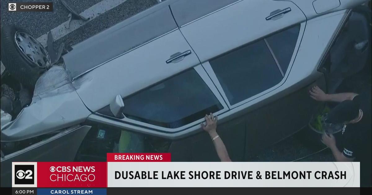 One Person Extricated From Car In DuSable Lake Shore Drive Crash - CBS ...