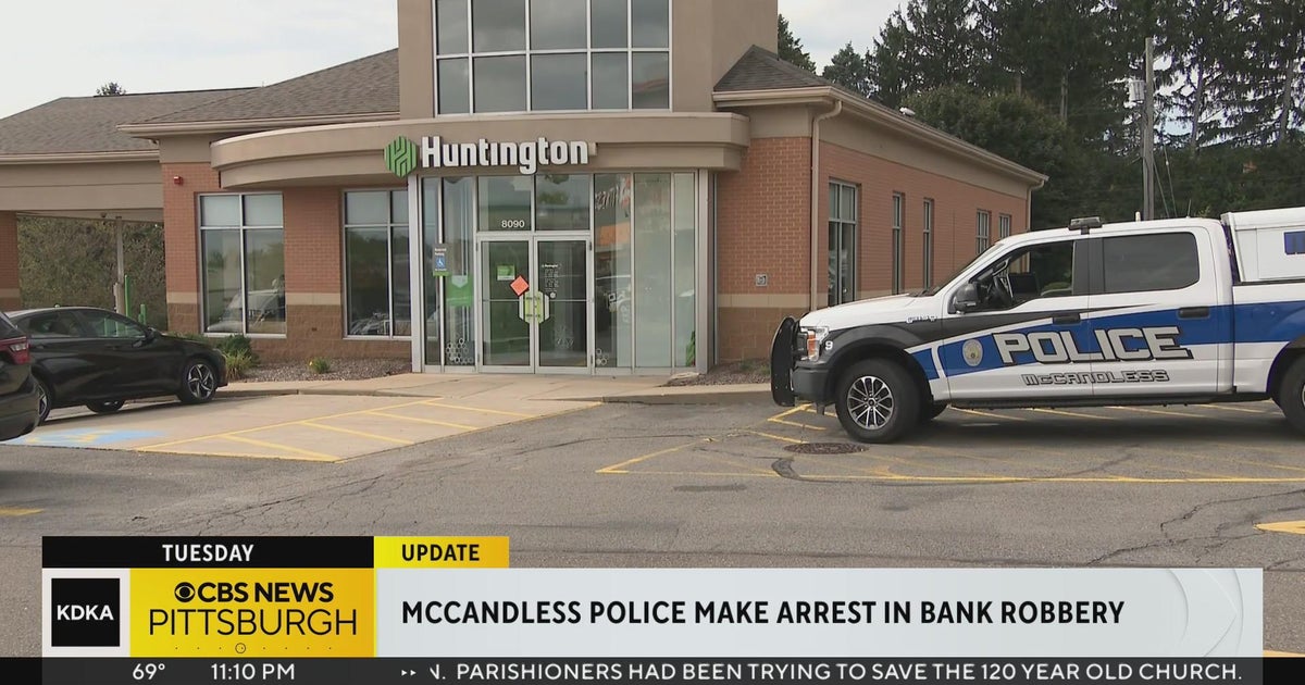 McCandless police arrest bank robbery suspect - CBS Pittsburgh