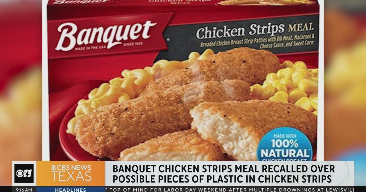 Banquet chicken strips meal recalled over possible pieces of plastic in ...