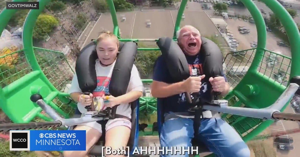 Gov. Walz tackles State Fair's Slingshot ride CBS Minnesota