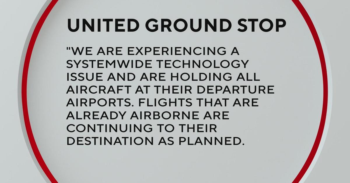 United Airlines nationwide ground stop canceled CBS Colorado