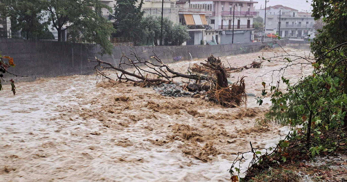 "Historic flooding event" in Greece dumps more than 2 feet of rain in just a few hours