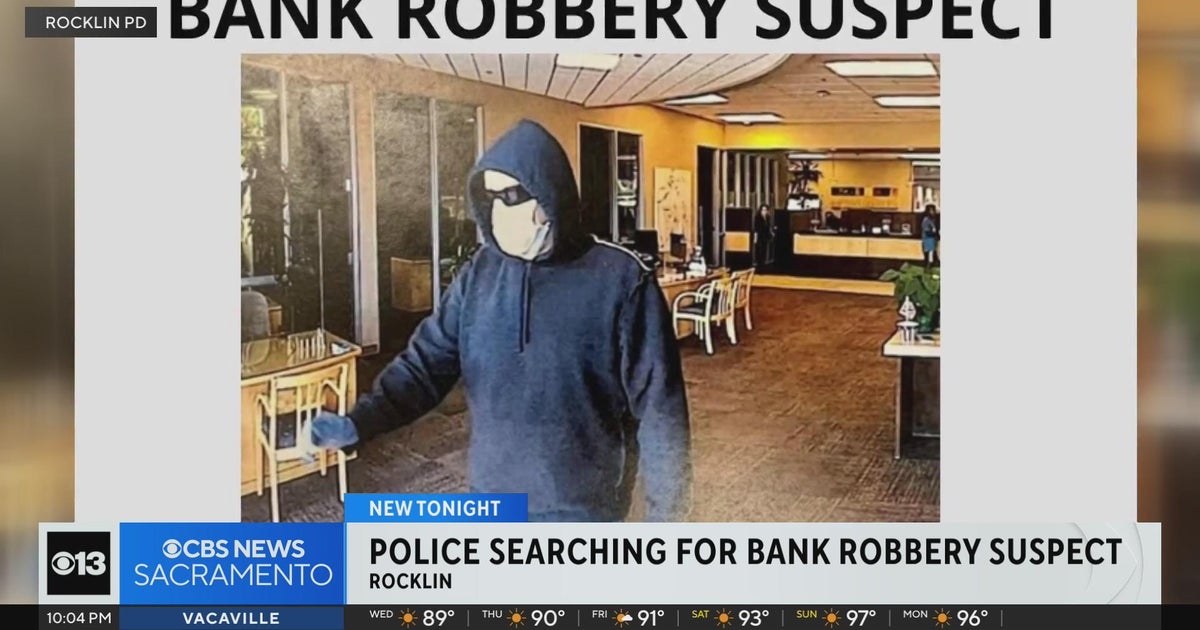 Search on for Rocklin bank robbery suspect