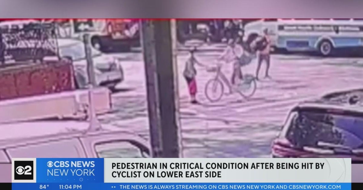 Pedestrian critically hurt after being hit by cyclist on Lower East ...
