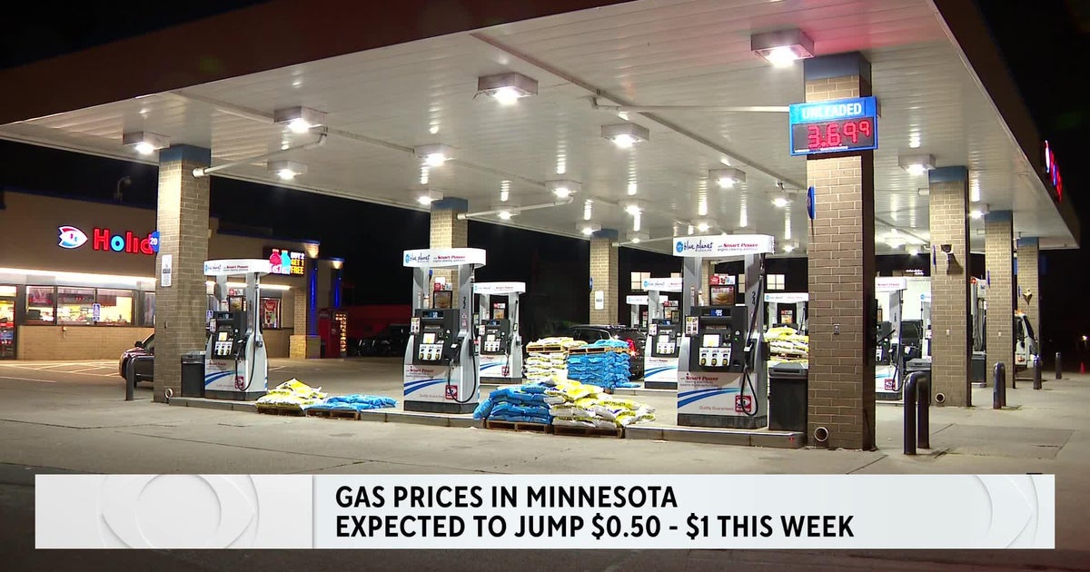 Gas prices could increase significantly over coming days, prediction states CBS Minnesota