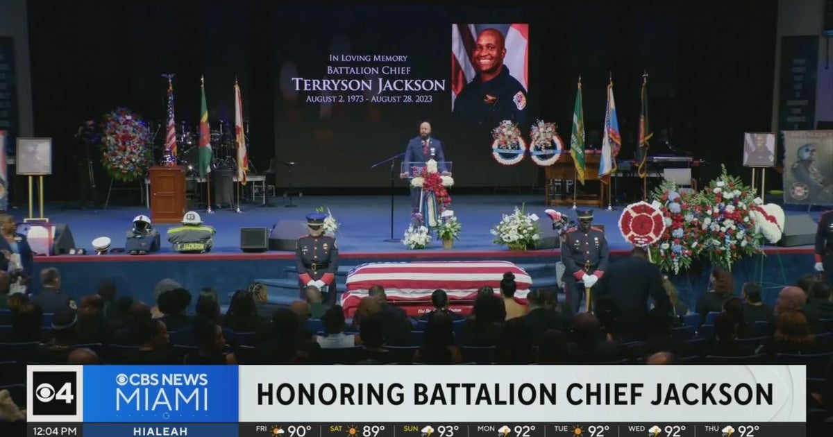 Celebration of Everyday living for BSO Hearth Rescue Battalion Main Terryson Jackson