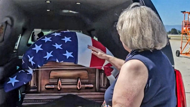 WWII remains casket 