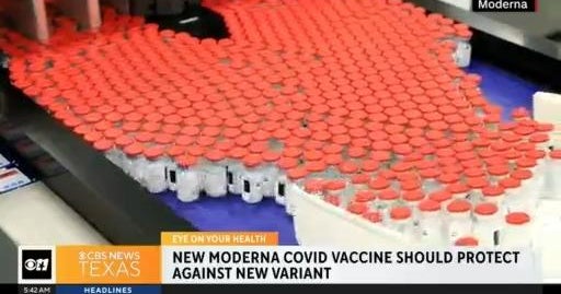 New Moderna COVID vaccine should protect against new variant - CBS Texas