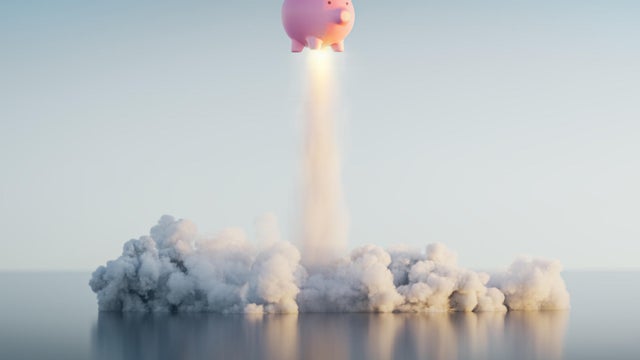 Piggy Bank,3d Render 