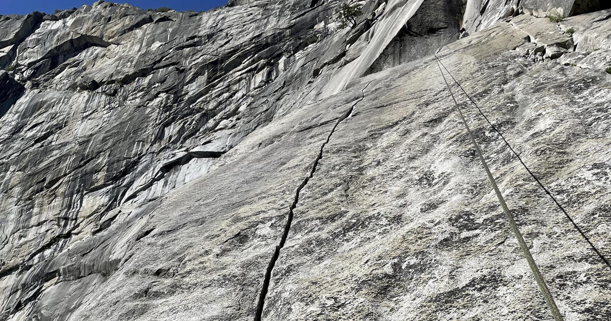 Yosemite's popular "Super Slide" rock climbing area closed due to growing crack in cliff in "Royal Arches"