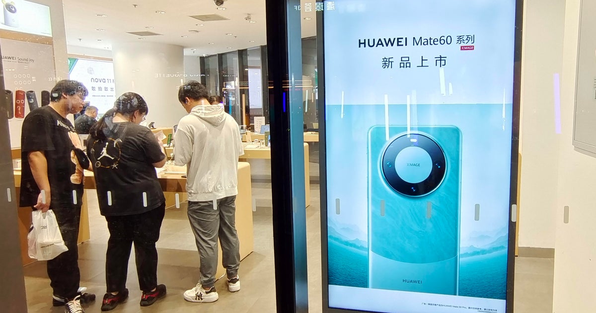 Huawei is releasing a faster phone to compete with Apple. Here's why the  U.S. is worried. - CBS News