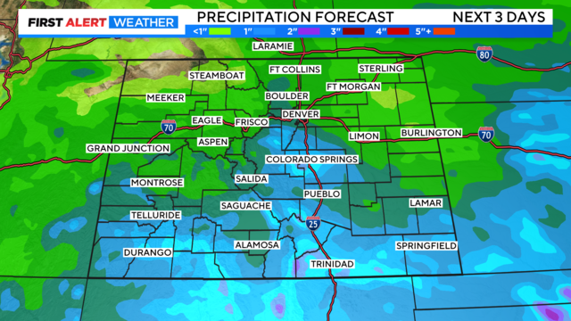 Denver Weather: Rain showers expected by the end of the Broncos game - CBS  Colorado