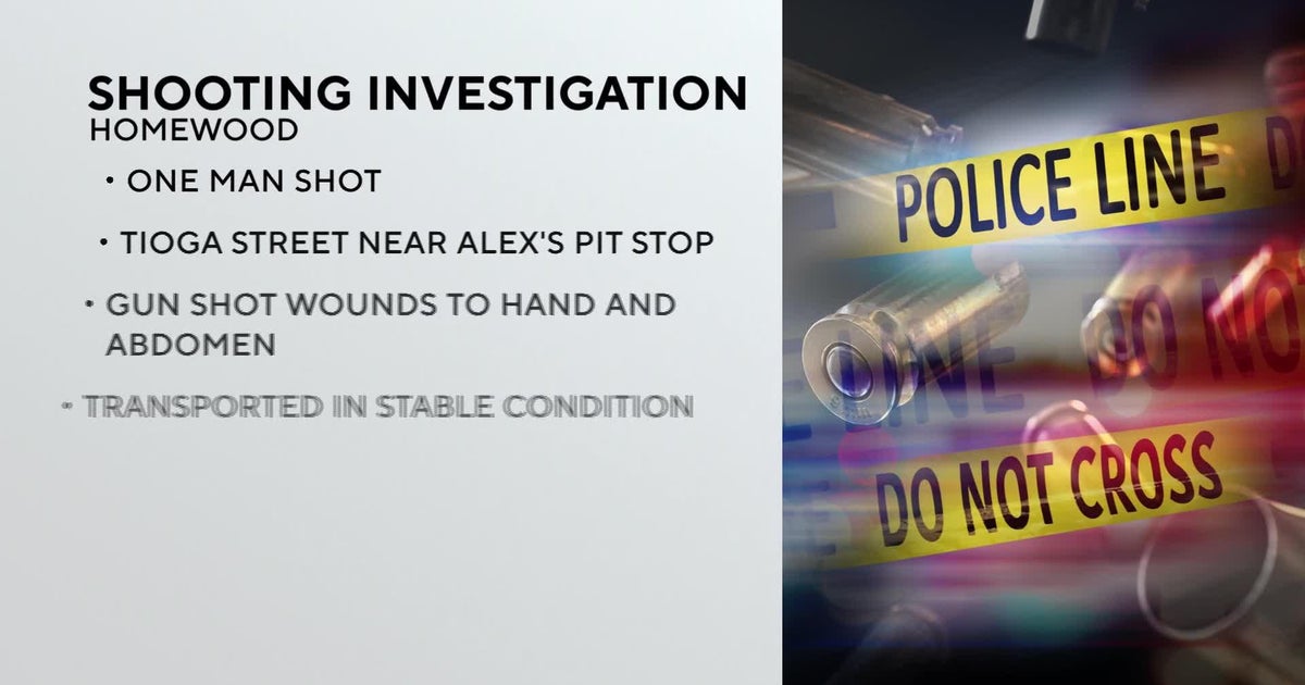 Police Investigate Shooting In Homewood - CBS Pittsburgh