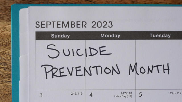 Suicide Prevention Month on Calendar 
