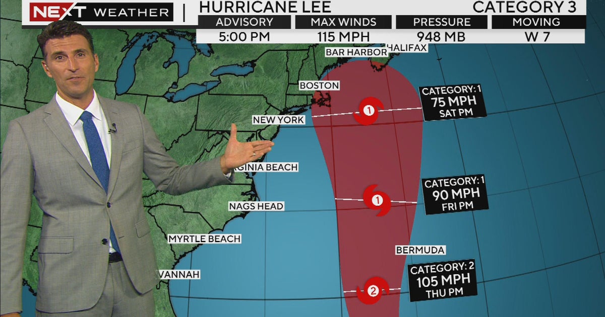 Hurricane Lee 7 p.m. update for September 11 - CBS Boston