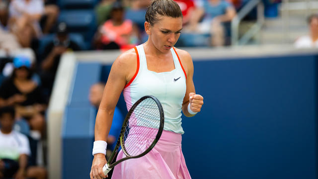 Simona Halep at the U.S. Open in 2022 