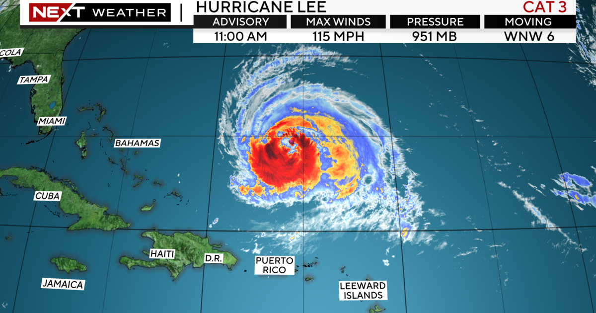 Hurricane Lee expanding in dimensions as it carries on path towards Canada