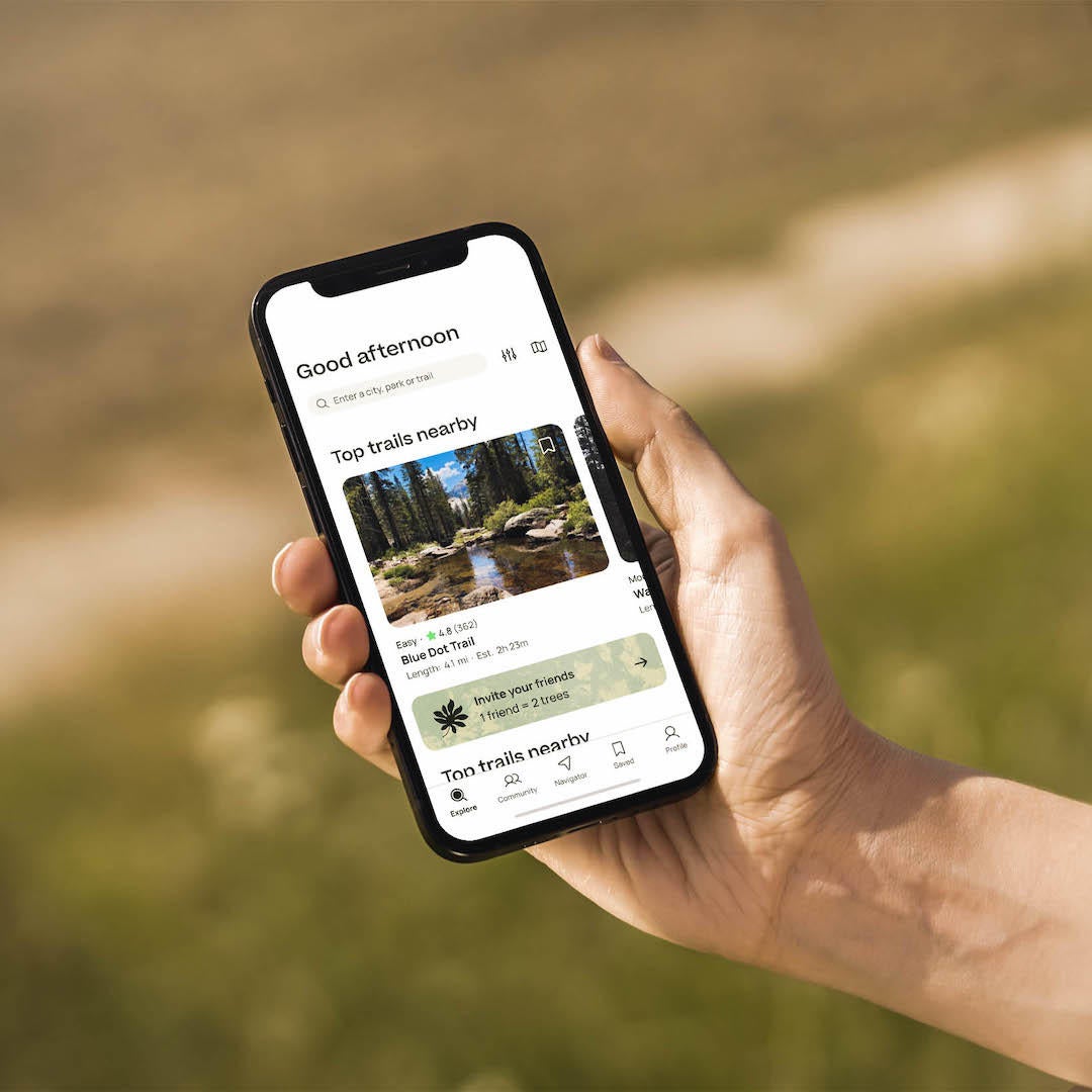 AllTrails app