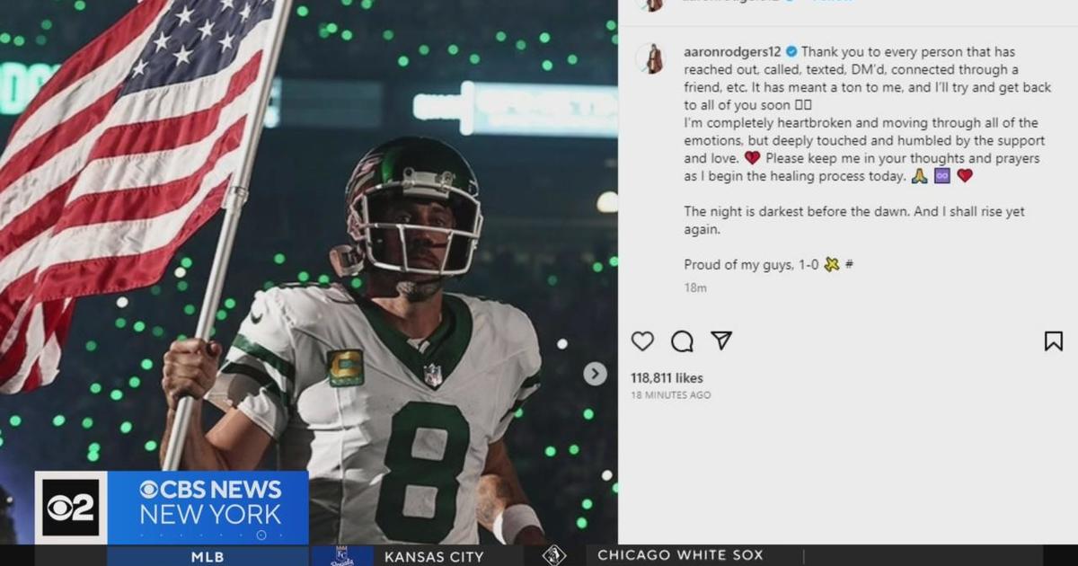 Jets' Aaron Rodgers says he 'will rise yet again' in first comments since  season-ending injury – KXAN Austin