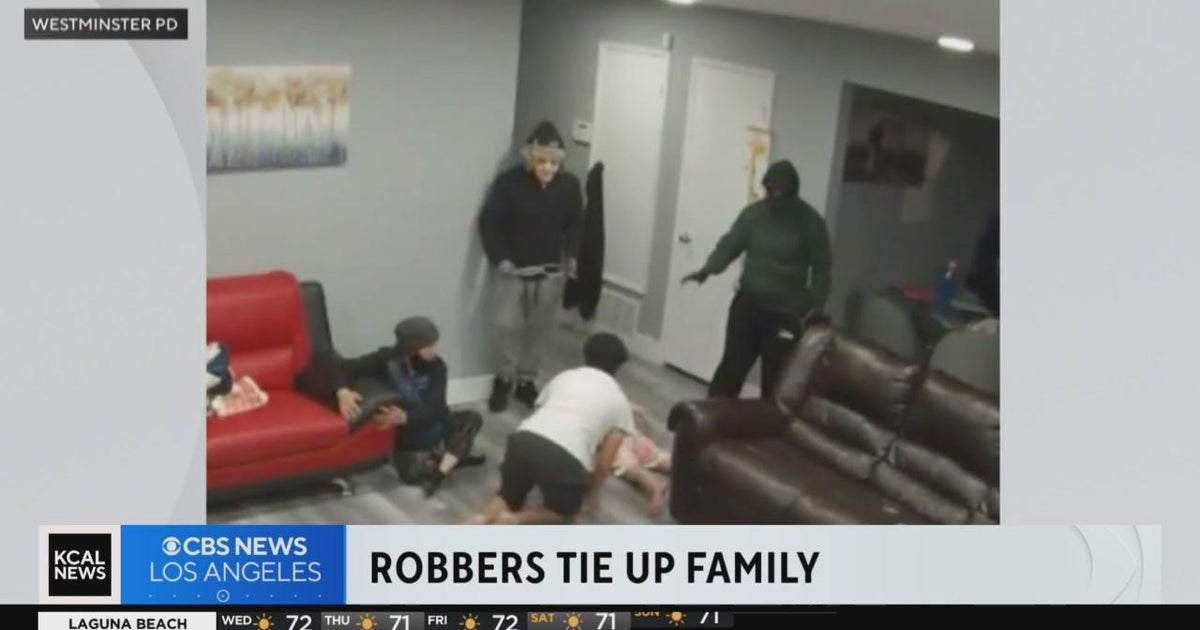Robbers tie up Westminster family during home invasion - CBS Los Angeles