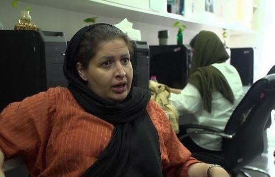 Sharzad Hemati, an Iranian journalist for the Shargh newspaper, speaks with CBS News in Tehran, Iran, in early September 2023