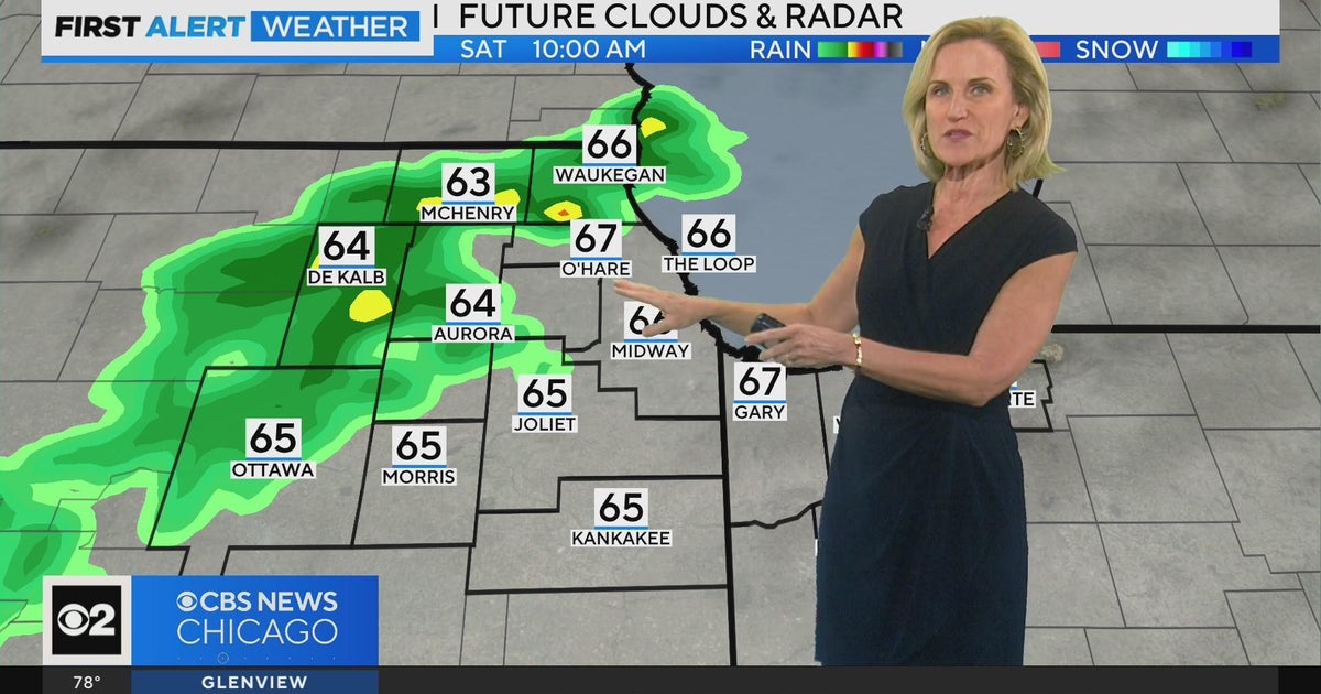 Chicago First Alert Weather: Tracking possible weekend showers - CBS ...
