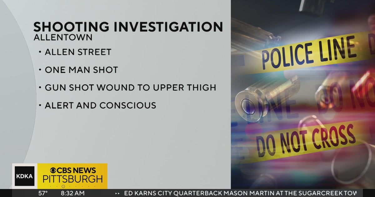 Police investigating shooting in Allentown - CBS Pittsburgh