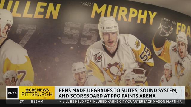 Penguins unveil progress on brand new video board at PPG Paints Arena - CBS  Pittsburgh