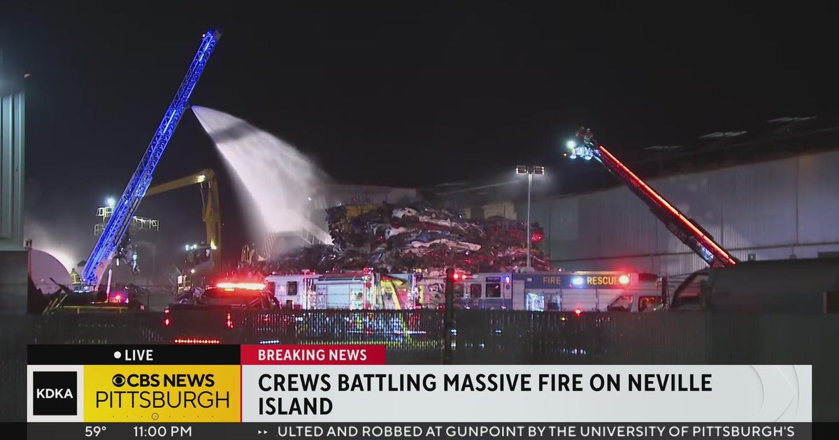Crews battle massive fire on Neville Island CBS Pittsburgh