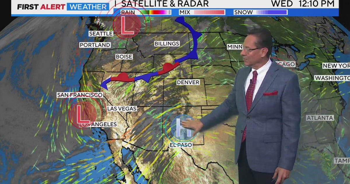 Just a few isolated showers or thunderstorms for Wednesday - CBS Colorado
