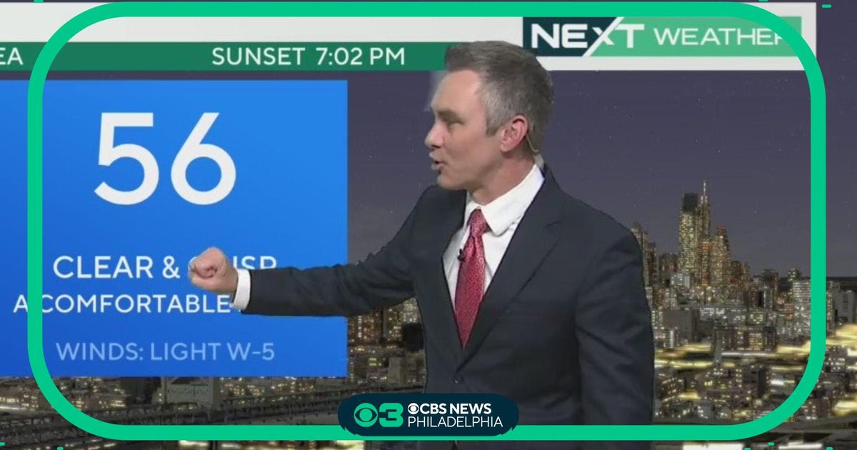 NEXT Weather: Clear and cool Wednesday night - CBS Philadelphia