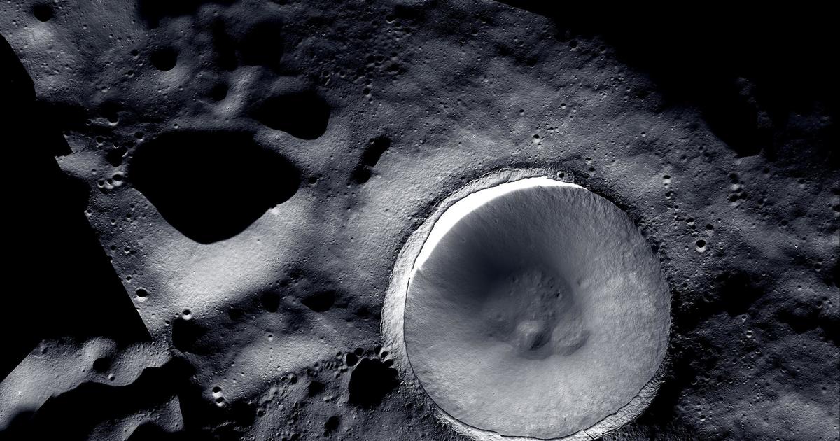 Мозаечно изображение на НАСА разкрива безпрецедентни детайли от района на южния полюс на Луната