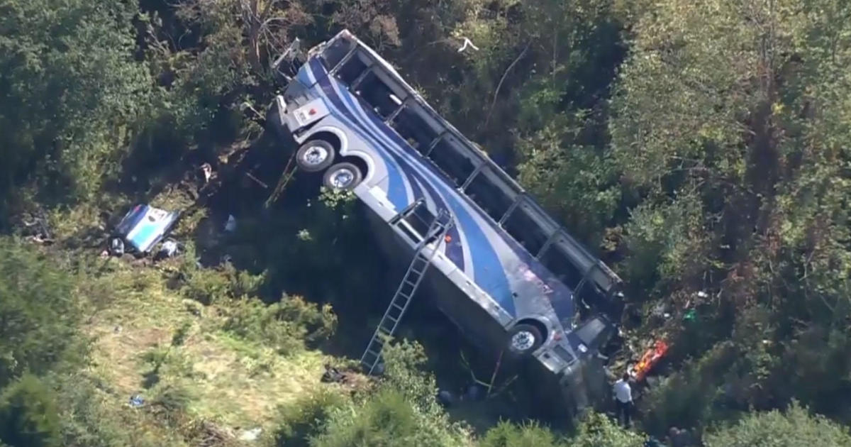 Charter bus crashes in New York's Orange County; Numerous people being treated