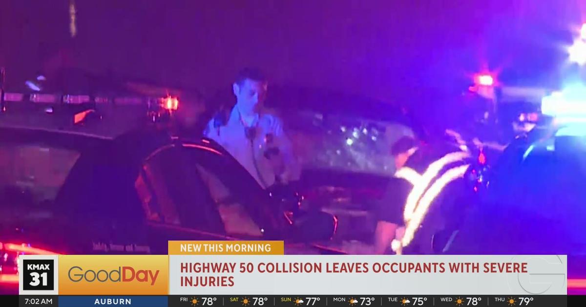 Highway 50 crash leaves occupants with severe injuries - CBS Sacramento