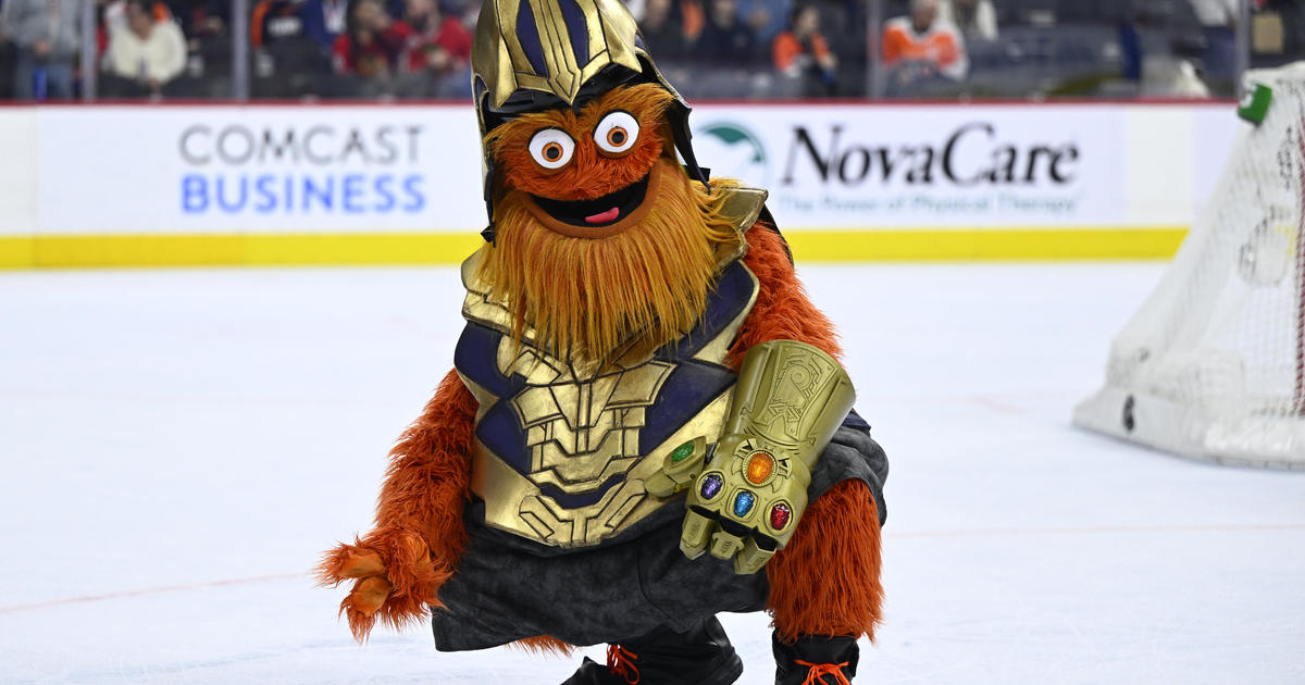 Flyers mascot Gritty celebrating 4th birthday Saturday - CBS