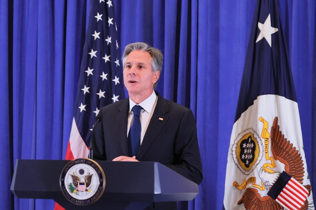 Secretary Of State Blinken Holds Press Conference
