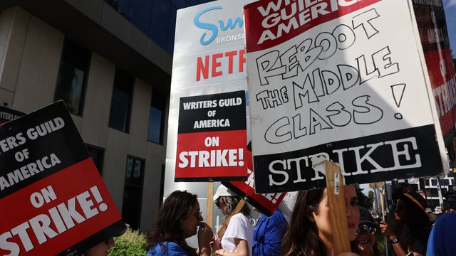 Writers Guild Members Man Picket Lines As Labor Talks Continue 