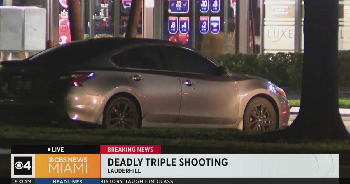 One dead in Lauderhill triple shooting - CBS Miami