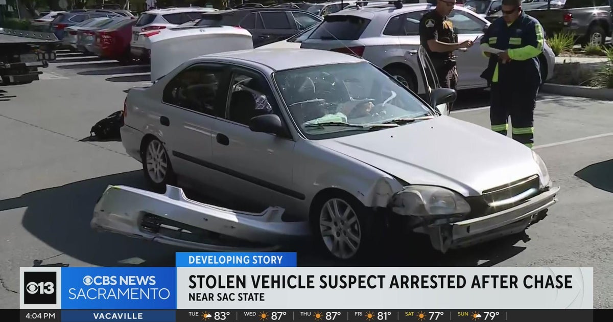 Stolen vehicle suspect arrested after chase ends near Sac State