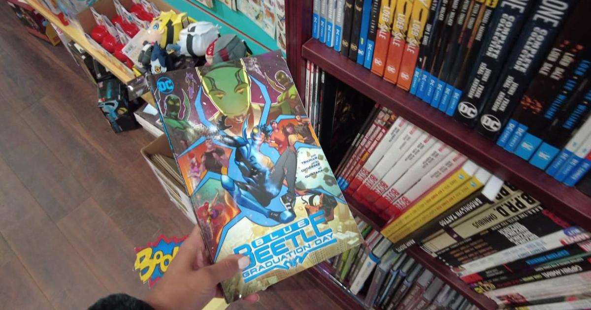 Blue Beetle tells story of Latino superhero and his family in