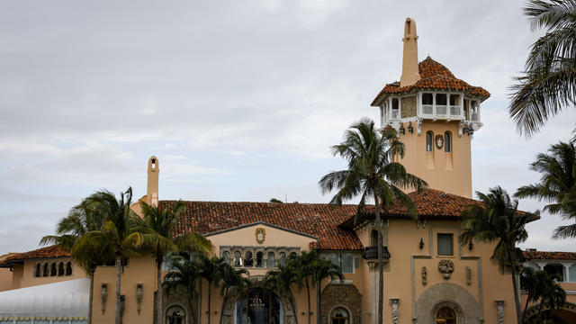 Exterior of Mar-A-Lago, Trump's estate in Palm Beach, Florida 
