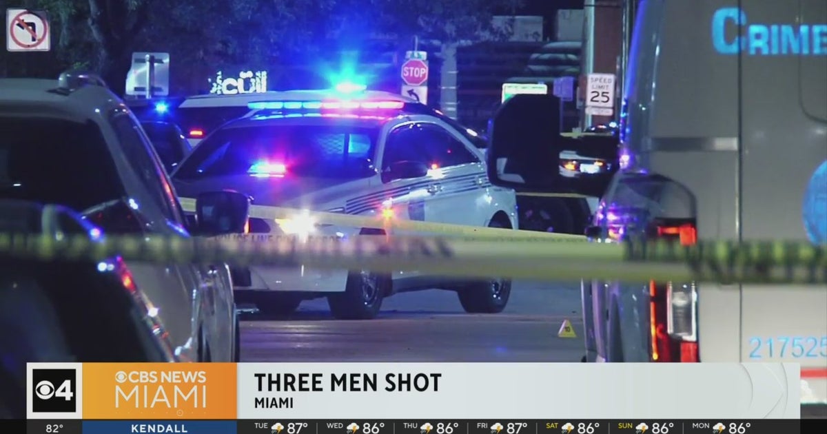 Three men injured in Miami shooting - CBS Miami