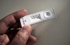 Positive test result shown on a Coronavirus Covid-19 or SARS CoV-2 Test on home test kit 