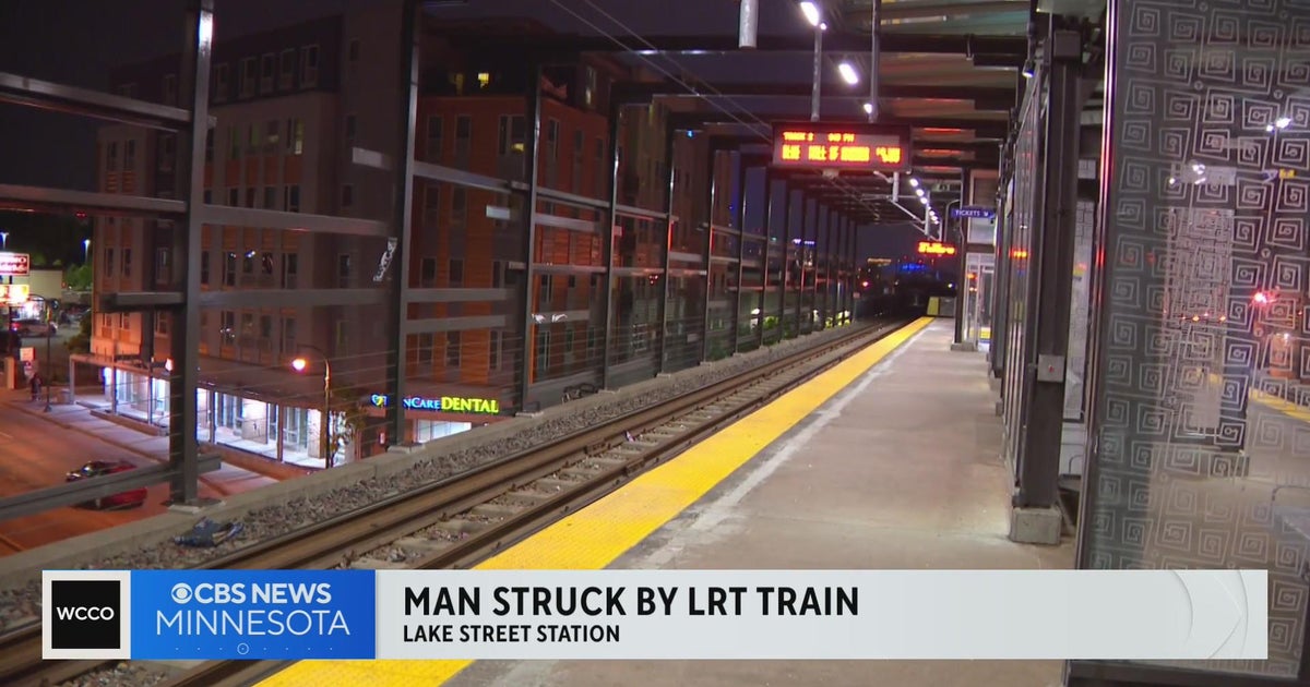 A man is in critical condition after being hit by an LRT train Tuesday ...