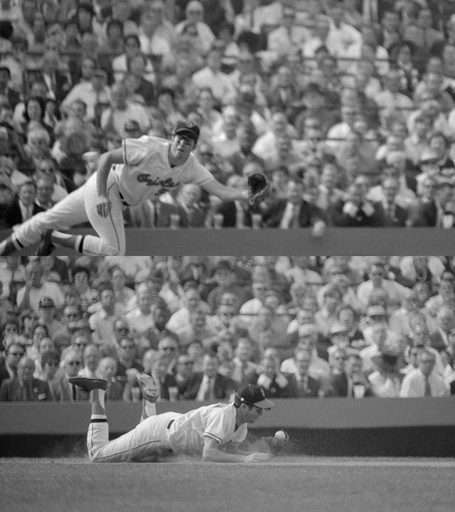 Brooks Robinson with Ball in Hand 